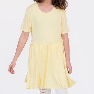 Modern Tunic Dress Carnation Yellow